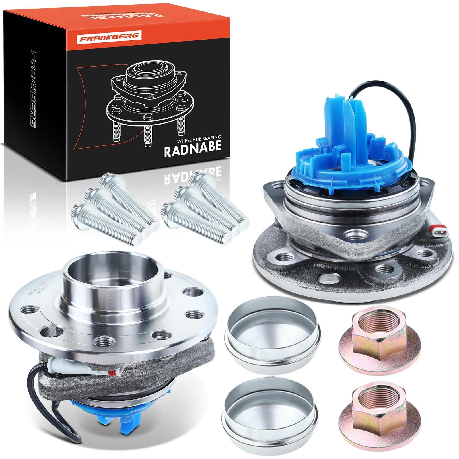 Frankberg 2x Radnabe Radlagersatz Vorne mit Integriertem ABS Sensor Kompatibel mit Astra H L48 Astra H GTC L08 Astra H L70 Astra H Twintop L67 Zafira B A05 Replace# 13502785 von Frankberg