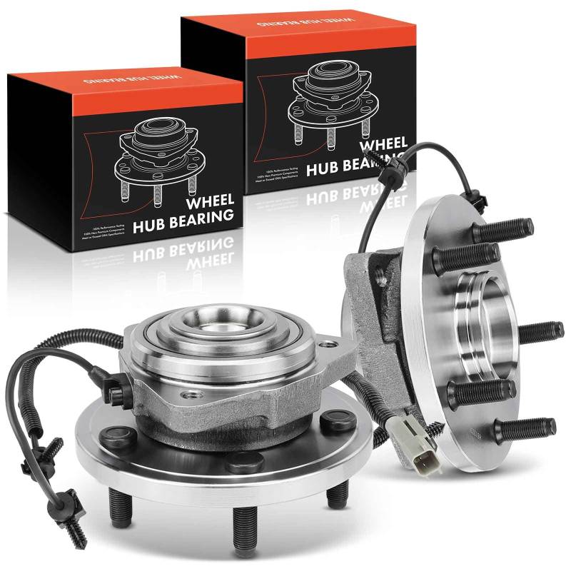 Frankberg 2x Radlager Radlagersatz Vorderachse mit integriertem ABS-Sensor Kompatibel mit Commander XH XK 3.0L-5.7L 2005-2010 Grand Cherokee III WH 3.0L-6.1L 2005-2010 Replace# 52089434AB von Frankberg