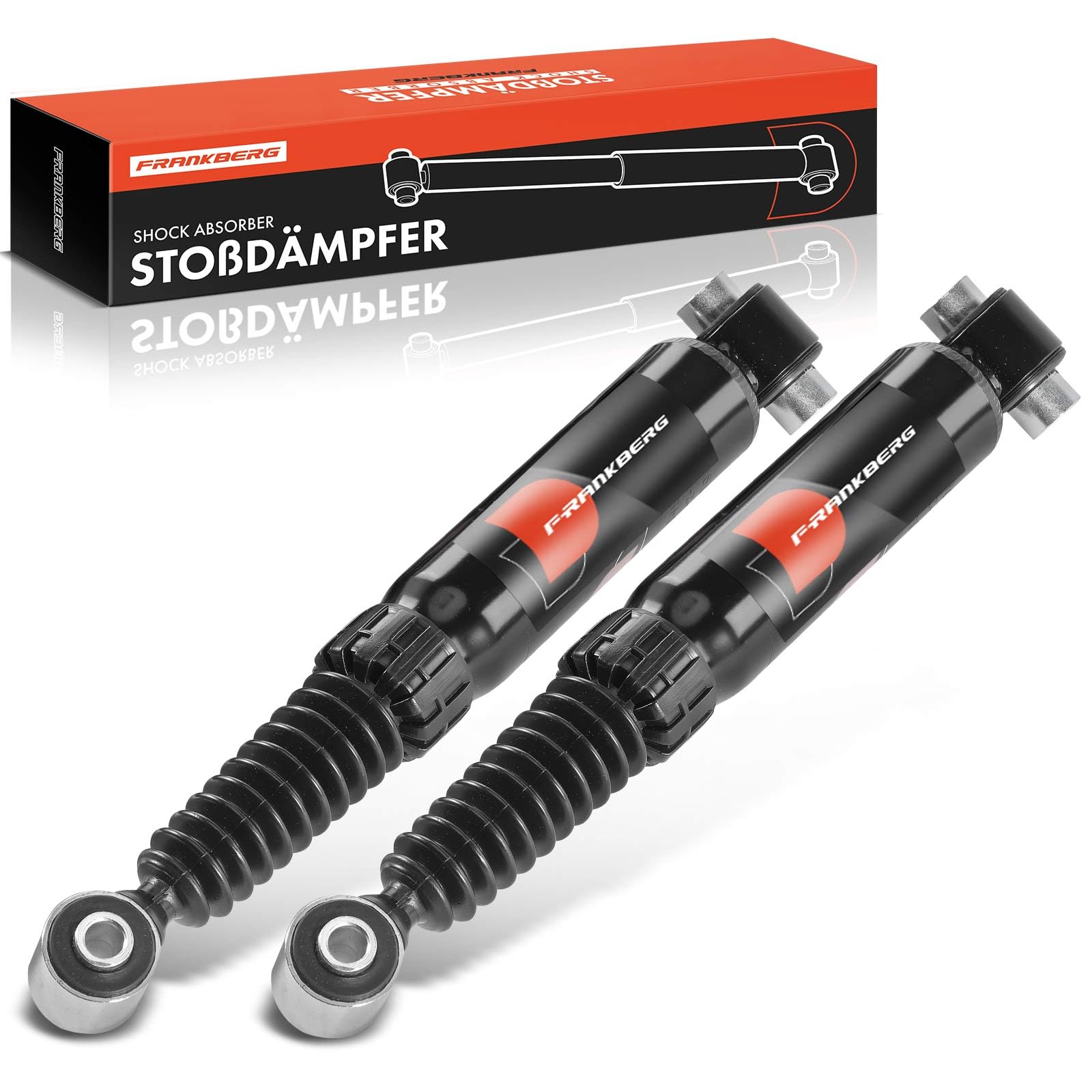 Frankberg 2x Stossdämpfer Gasdruck Hinterachse Kompatibel mit 206 Schrägheck 2A/C 1.1L-2.0L 1998-2009 206 Stufenheck 1.4L 1.6L 2007-2008 Replace# 5206Q5 von Frankberg