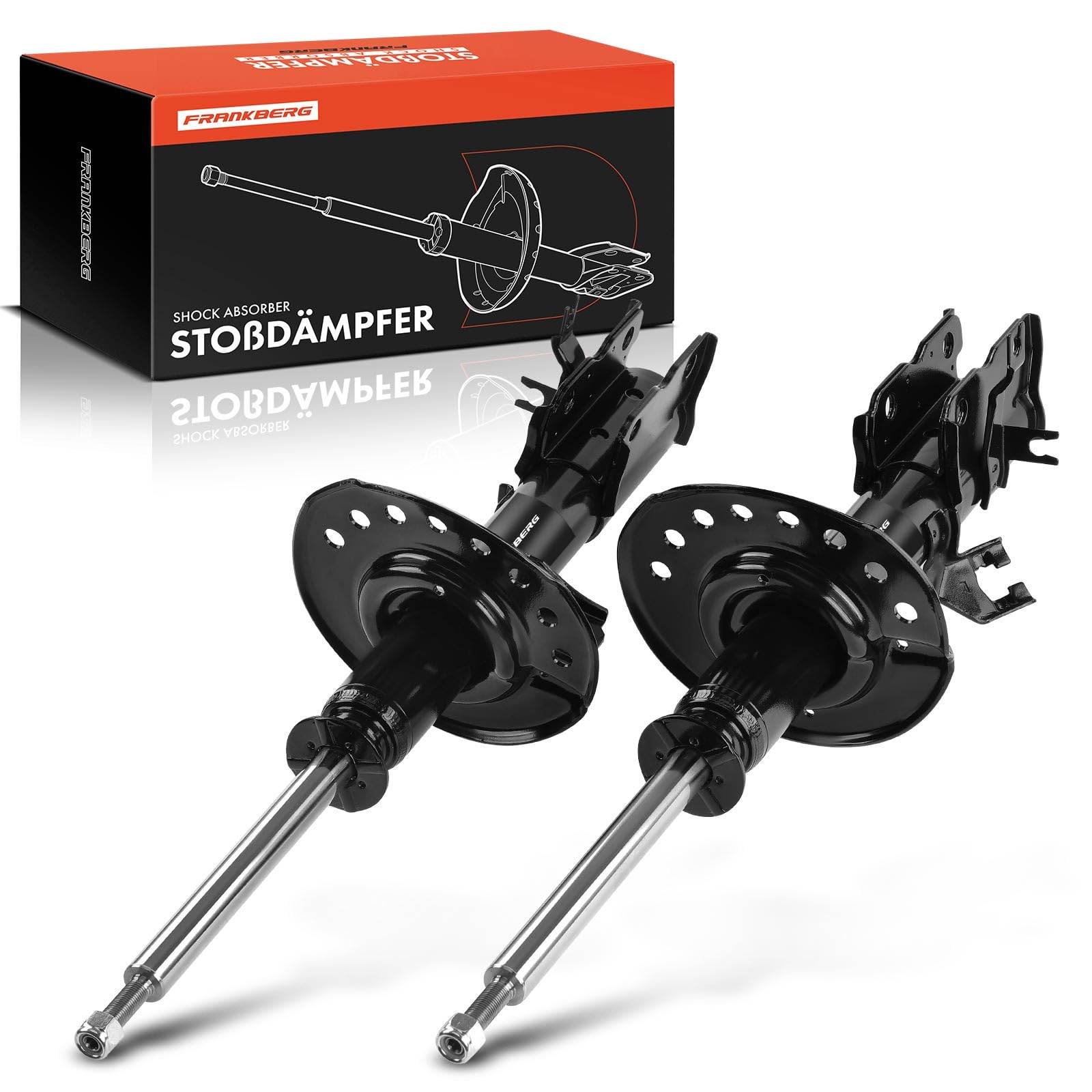 Frankberg 2x Stossdämpfer Vorne Links Rechts Kompatibel mit Qashqai +2 I J10 JJ10E NJ10 1.5L-2.0L 2007-2013 Replace# E4303JM00A von Frankberg