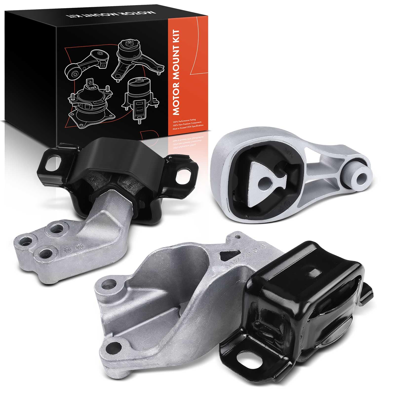 Frankberg 3x Motorlager Getriebelager Drehmomentstützlager Vorne Kompatibel mit Fortwo Cabrio 450 0.7L 0.8L 2004-2007 Fortwo Cabrio 451 0.8L 1.0L Electric 2007-2024 Replace# 1322200248 von Frankberg