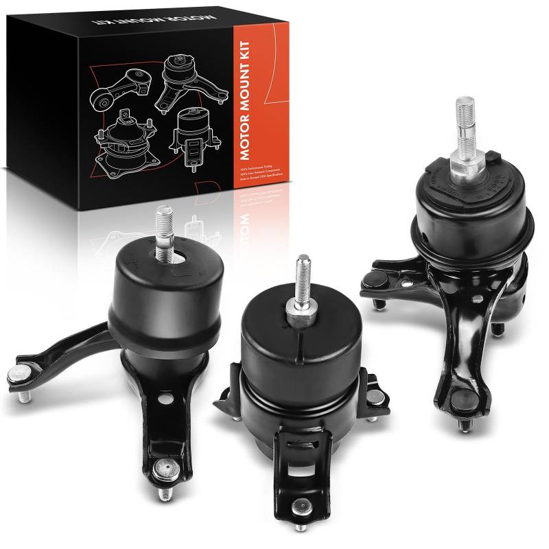 Frankberg 3x Motorlager Getriebelager Vorne Kompatibel mit Sienna L3 2.7L 2010-2013 Venza V1 2.7L 2008-2016 Replace# 123720H090 123610A130 von Frankberg