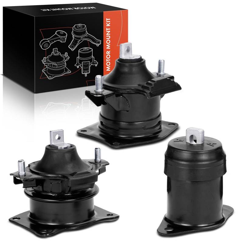 Frankberg 3x Motorlager Vorne und Hinten Kompatibel mit Accord VII CL CN 2.0L 2.4L 2003-2008 Accord VII Tourer CM CN 2.0L 2.4L 2003-2008 Replace# 50830SDAE01 von Frankberg