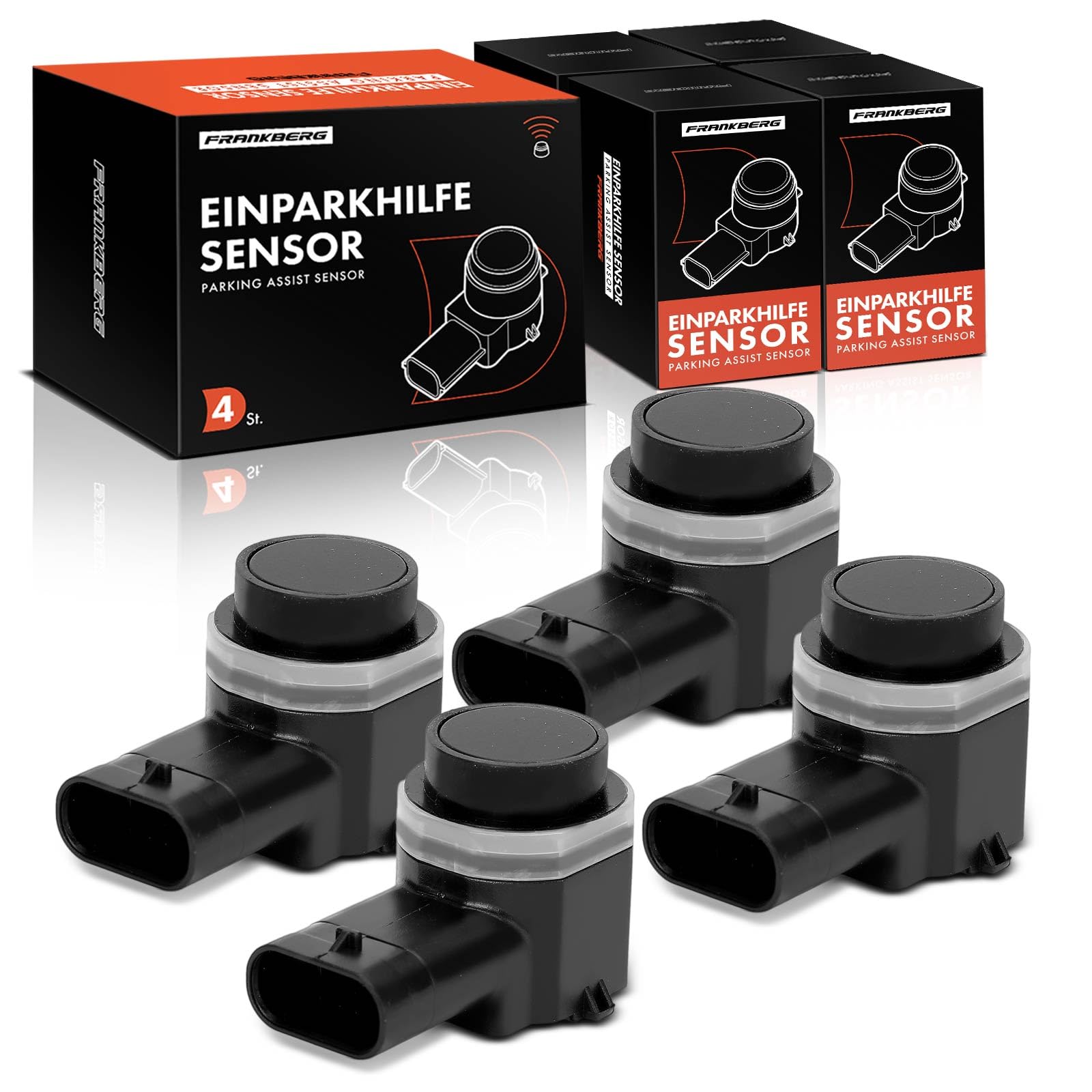 Frankberg 4X Parksensor Parking Asist Sensor 3-polig Vorne Hinten Kompatibel mit C30 533 1.6L-5.5L 2006-2012 S80 II 124 1.6L-3.2L 2010-2016 XC90 I 275 2.4L-4.4L 2002-2014 Replace# 31341637 von Frankberg