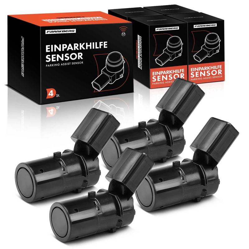 Frankberg 4x Parksensor Einparkhilfe Vorne Hinten Kompatibel mit A3 8P1 1.2L-3.2L 2003-2012 A4 8EC B7 1.6L-4.2L 2004-2008 A6 4B C5 2.8L 3.0L 1999-2004 A6 4B2 C5 Replace# 7H0919275A von Frankberg