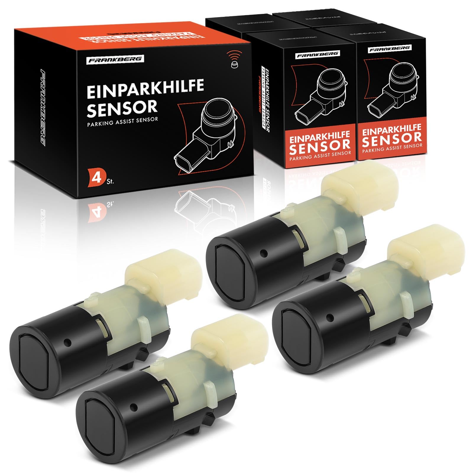 Frankberg 4x Parksensor Hinten Kompatibel mit 3er E46 316-330 1.6L-3.0L 1998-2005 Parking Asist Sensor 3er Compact E46 316-325 1.6L-2.5L 2001-2005 Replace# 66216902180 von Frankberg