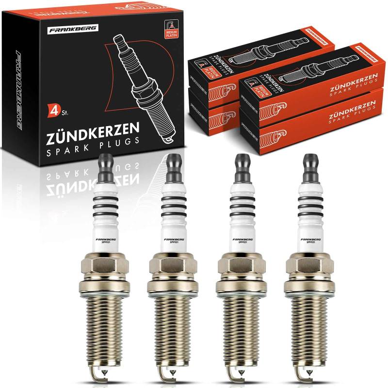 Frankberg 4x Zündkerze Zündkerzen Kompatibel mit Clio IV BH 0.9L 2012-2023 Duster HM 1.2L 2017-2023 Logan II 0.9L 2012-2023 Twingo III BCA BCM 0.9L 2014-2023 Replace# ILKAR7J7G von Frankberg