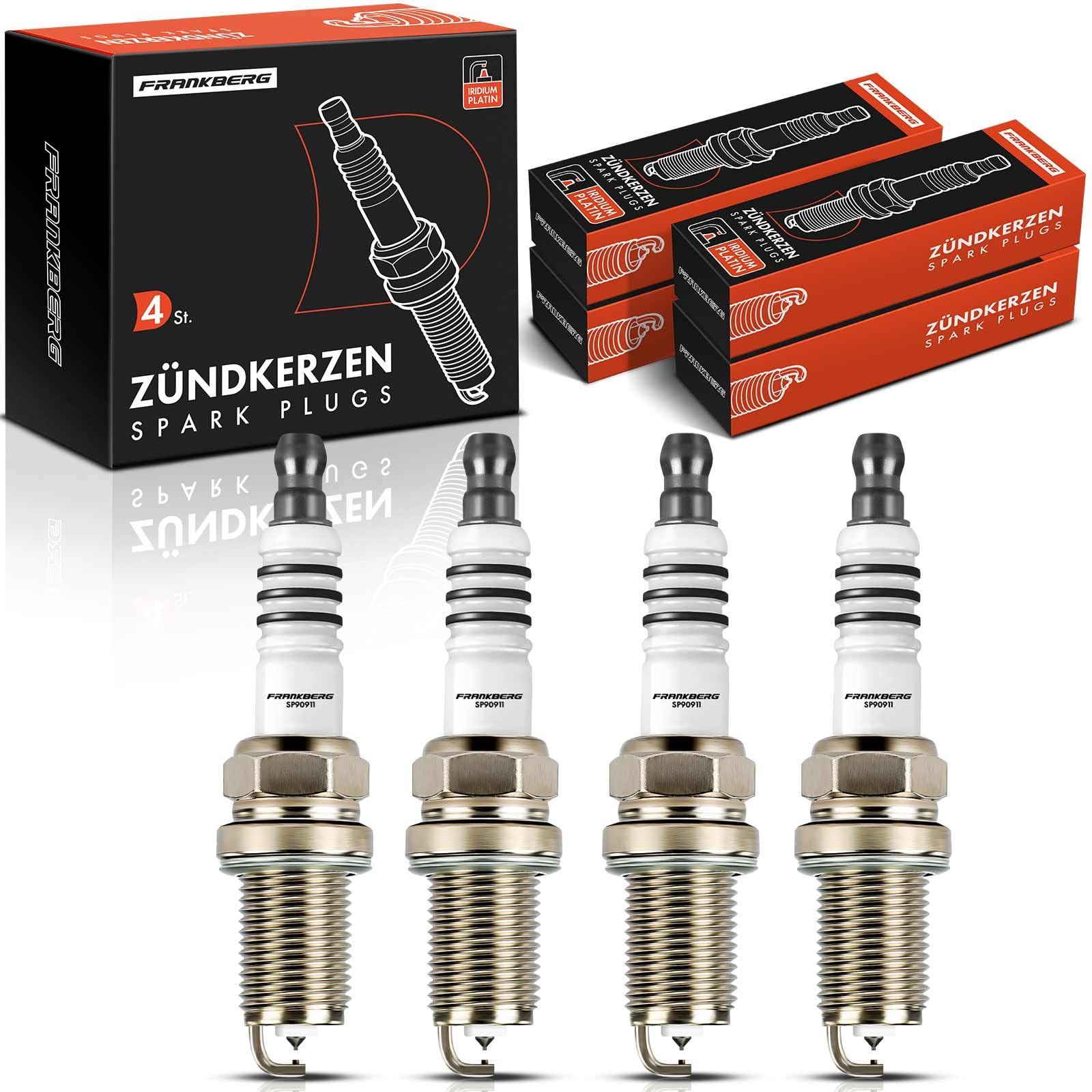 Frankberg 4x Zündkerze Zündkerzen Kompatibel mit Yaris P13 1.5L 2012-2023 Yaris Kasten/Schrägheck P13 1.5L 2015-2023 Replace# DIFR5C von Frankberg