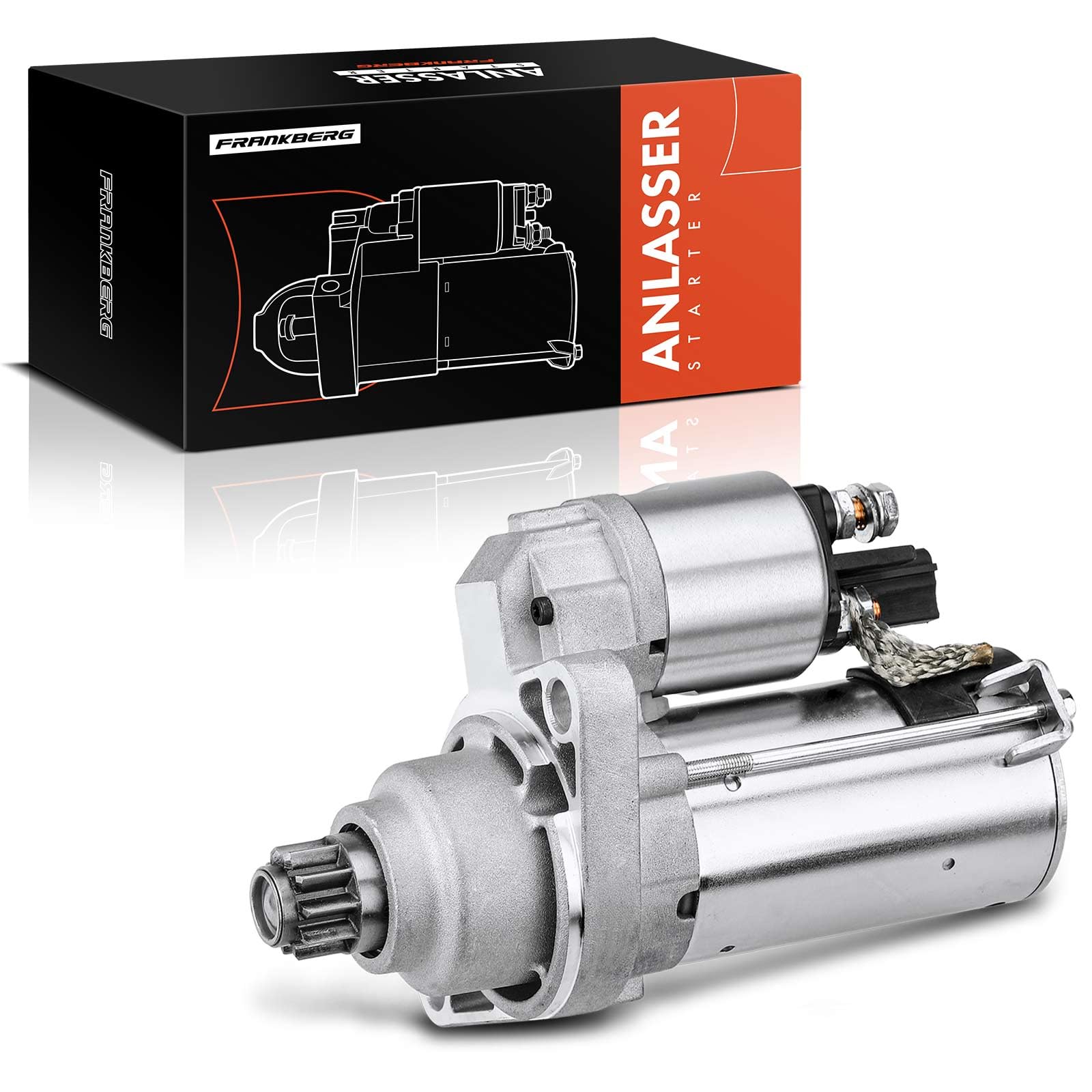 Frankberg Anlasser Starter 1,1 KW Kompatibel mit Golf VI 5K1 1.2L-1.8L 2008-2010 A3 8P1 1.2L-1.8L 2006-2012 O.c.t.a.v.i.a II 1Z3 1.4L 1.8L 2007-2010 Replace# 0AM911023B von Frankberg