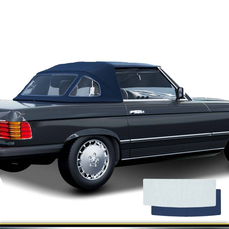 Frankberg Cabrioverdeck Softtop Verdeckbezug Blau Kompatibel mit SL R107 380 SL 450 SL 560 SL 1972-1989 Replace# MBZ1074651-651 von Frankberg