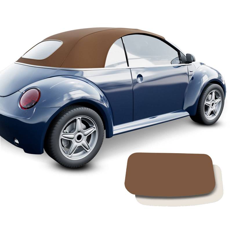 Frankberg Cabrioverdeck Softtop Verdeckbezug Braun Kompatibel mit New Beetle Cabriolet 1Y7 1.8L-2.5L 2002-2010 Replace# VWNB TAN-STF von Frankberg