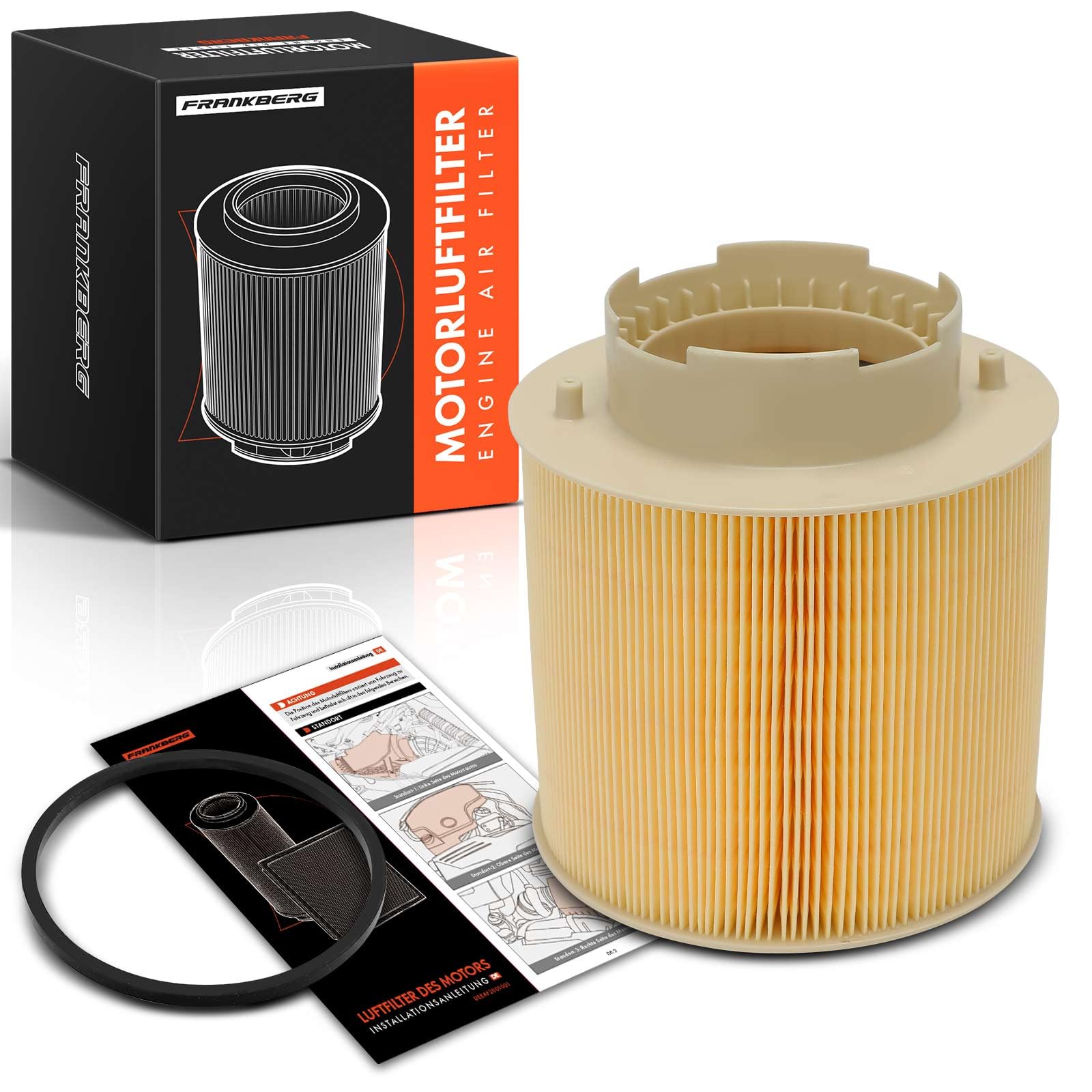 Frankberg Luftfilter Motorluftfilter Filter Diesel Kompatibel mit A6 4F2 2.7L 3.0L 2004-2011 A6 Allroad 4FH 2.7L 3.0L 2006-2011 A6 Avant 4F5 2.7L 3.0L 2004-2011 Replace# 059133843B von Frankberg