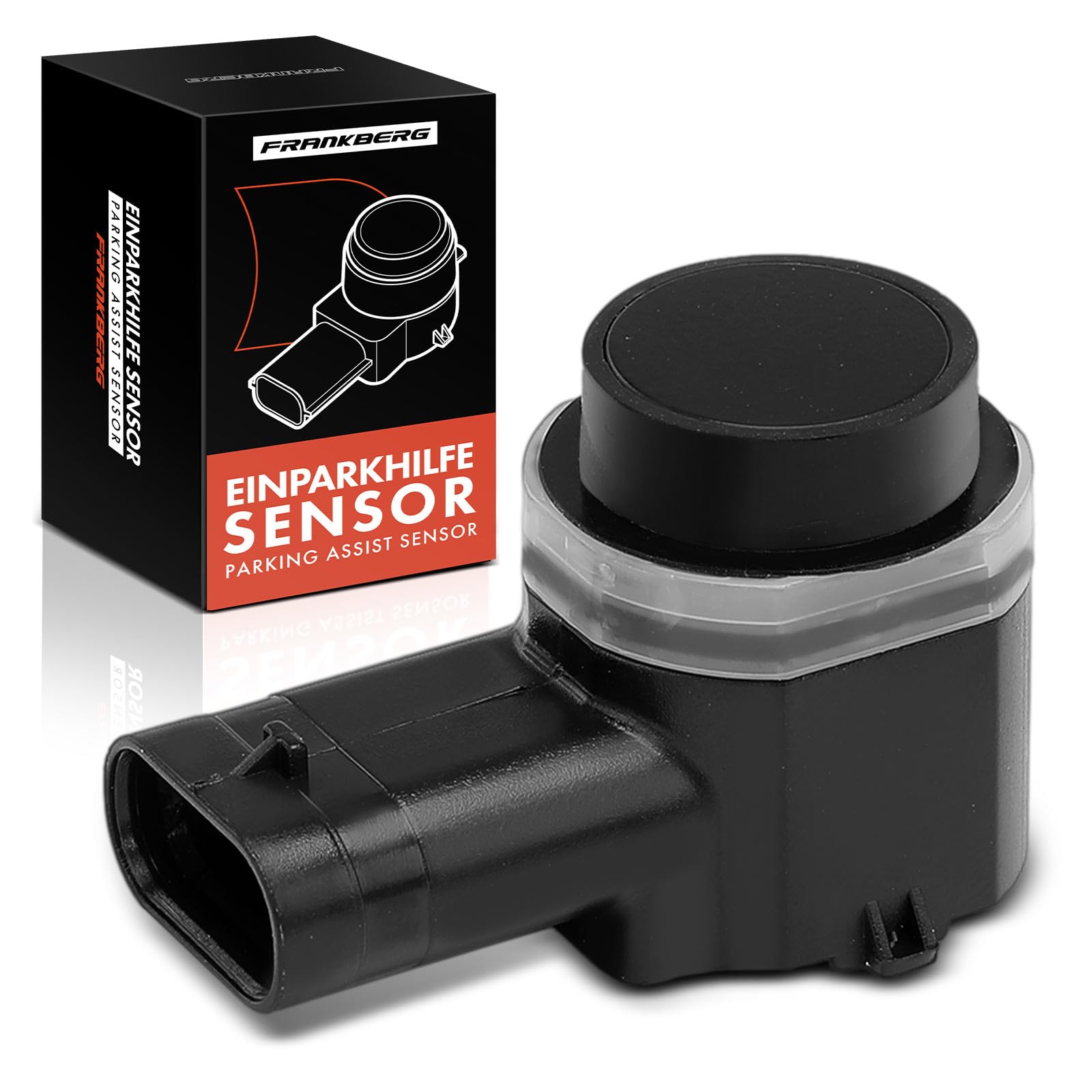 Frankberg Parksensor 3-polig Vorne/Hinten Kompatibel mit Golf Plus 521 5M1 1.2L-2.0L 2005-2013 P.a.s.s.a.t 3C2 1.4L-3.6L 2005-2010 A4 8K2 B8 1.8L-3.2L 2007-2015 Replace# 1S0919275 von Frankberg