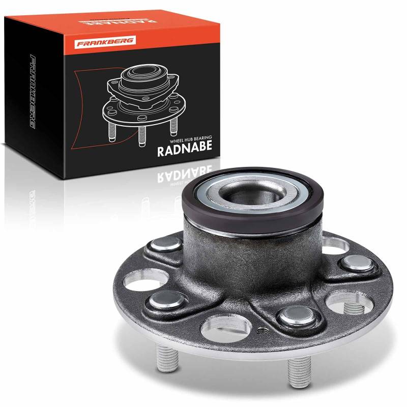 Frankberg 1x Radnabe Radlagersatz mit Integriertem ABS Sensor Hinterachse mit integriertem ABS-Sensor Kompatibel mit FR-V BE 1.7-2.2L 2004-2009 Replace# 42200SJF951 von Frankberg