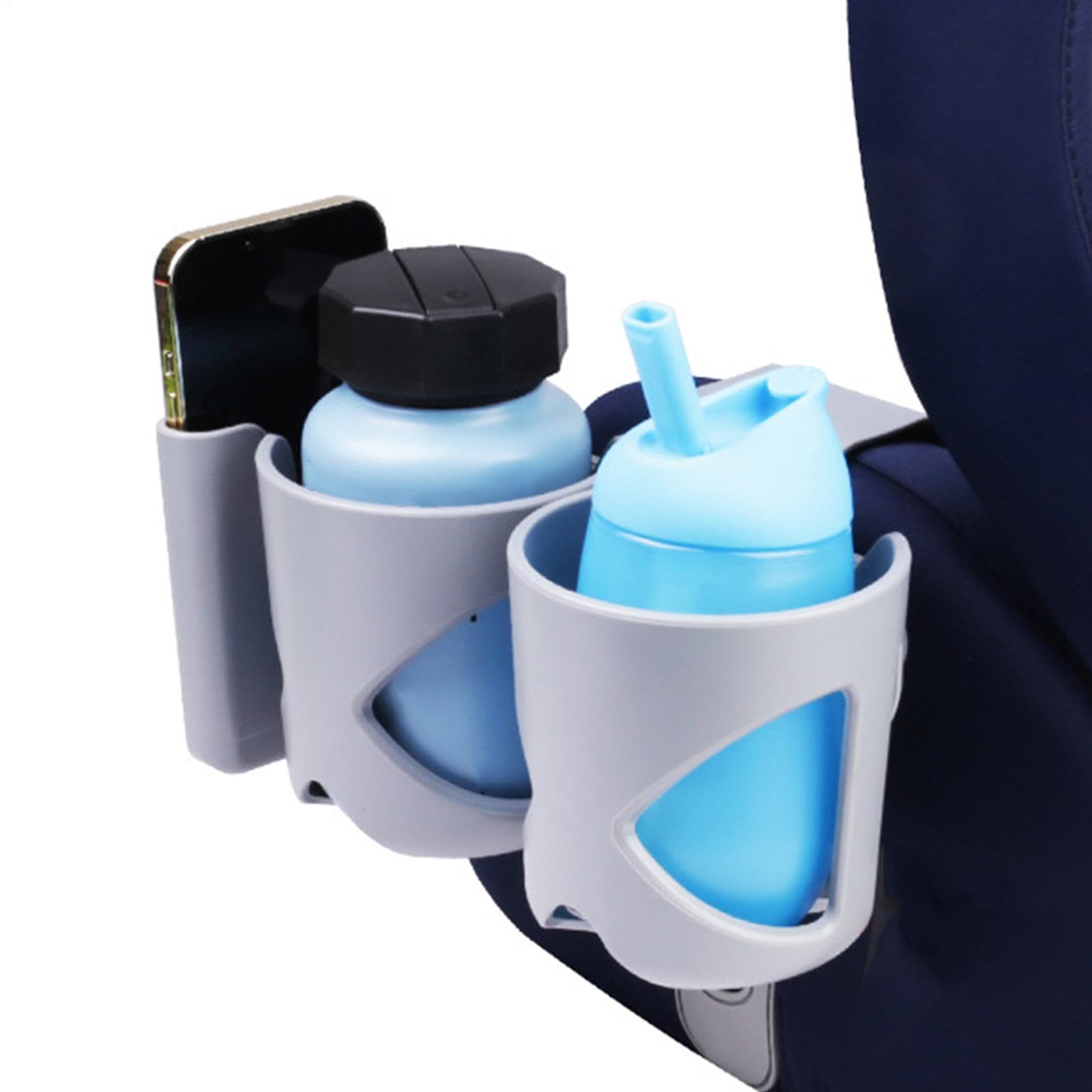 Car Seat Cup Holder, Double Bottle Holder, Stroller Bottle Holder, Car Seat Bottle Holder, Double Bottle Holder for Stroller, Stroller Bottle Holder for Stroller, Walker, Cycle, Scooter von Fravsiu