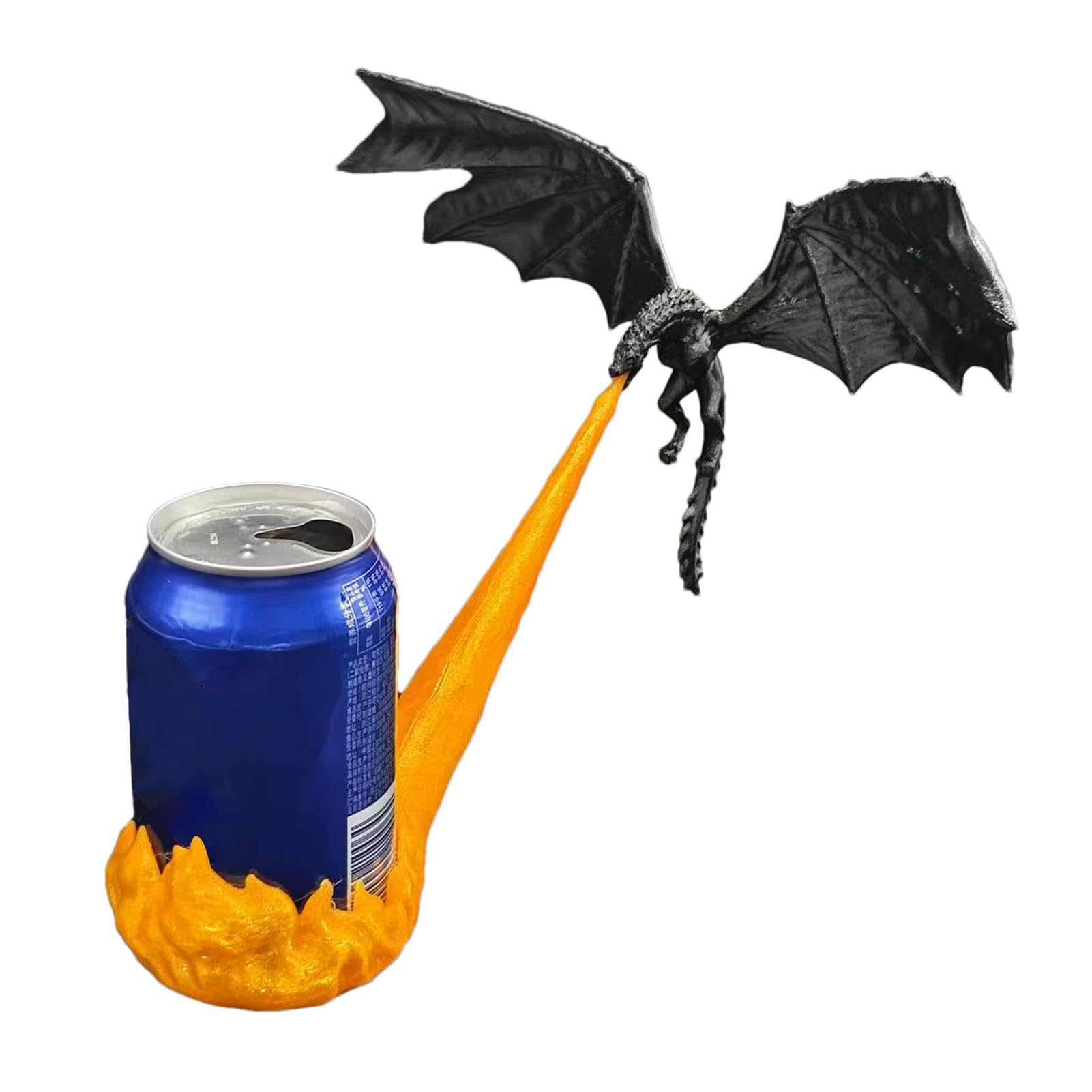 Dragon Flaschenhalter, Getränkehalter, auslaufsicherer Getränkehalter | Feuerspeiendrache Getränkehalter | Gothic Design auslaufsicher für Bierflaschen und Dosen | Ideal für Hausbar und U von Fravsiu