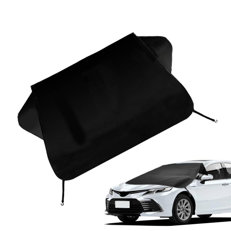 Front Windshield Sun Shade | Car Front Window Shades | Windproof 600D Oxford Sun Shade for Cars, SUVs, RVs, Trucks | UV Blocking Windshield Sun Protection for Summer Heat and Travel von Fravsiu