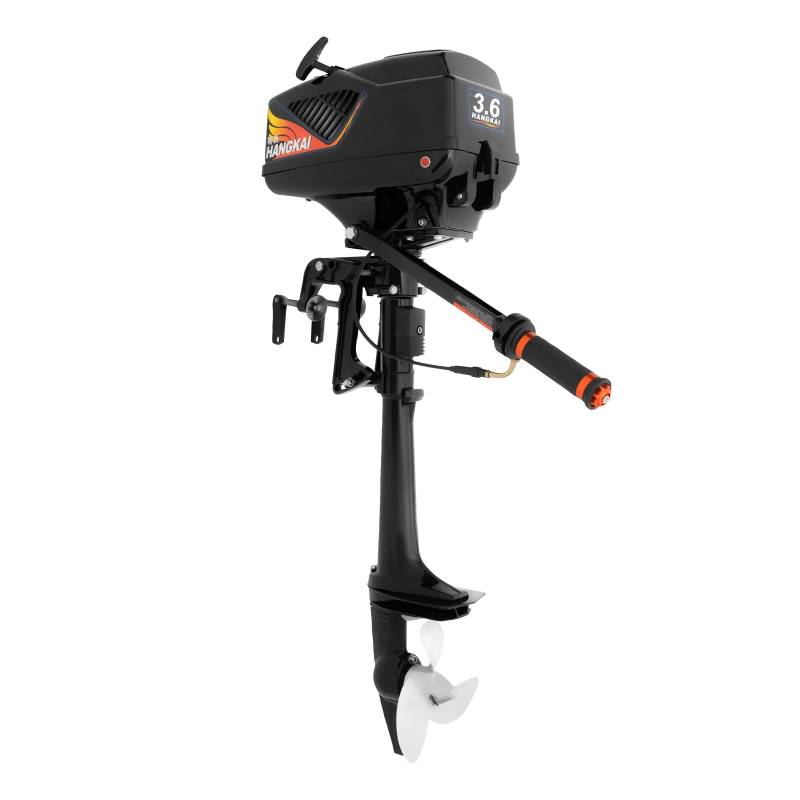 Outboard Motor mit Wasserkühlung CDI System, 3.6PS 2Takt Benzinmotor Außenborder Motor Bootsmotor für Fischerboot Schlauchboot von Frederimo