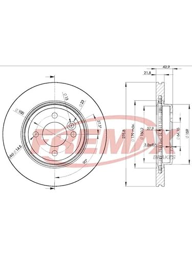 Icer Brakes 78BD2891 Bremsscheibe von Fremax