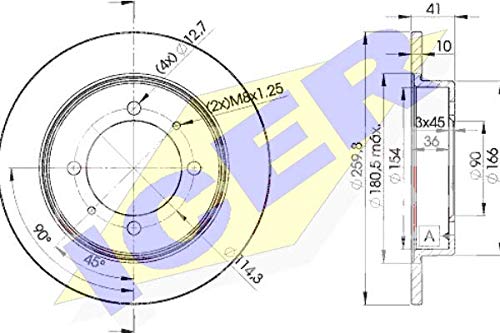 Icer Brakes 78BD2940 Bremsscheibe von Fremax