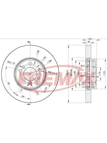 Icer Brakes 78BD6045 Bremsscheibe von Fremax