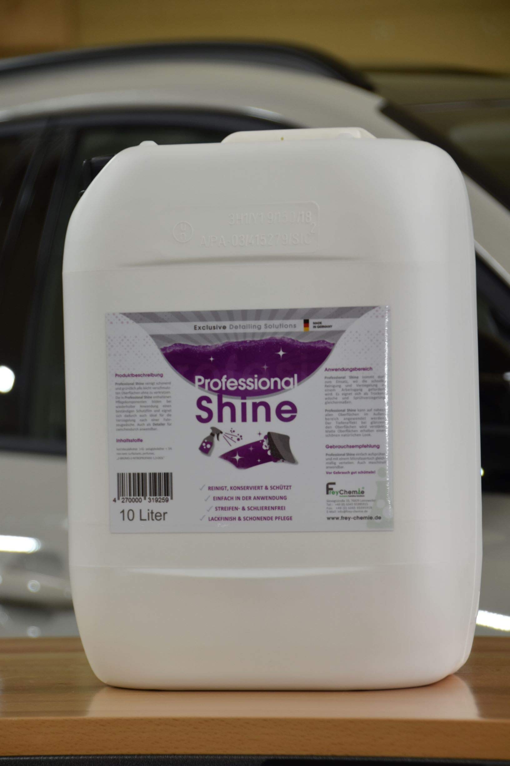 FreyChemie Professional Shine 10 Liter Sprühglanz - reinigt und schützt Lacke - silikonölfrei von FreyChemie