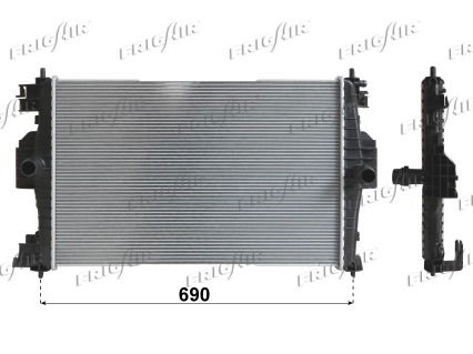 Kühler, Motorkühlung Frigair 0103.3082 von Frigair