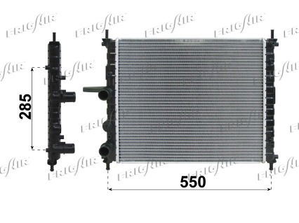 Kühler, Motorkühlung Frigair 0104.3088 von Frigair