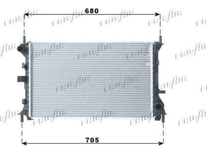 Kühler, Motorkühlung Frigair 0105.3048 von Frigair