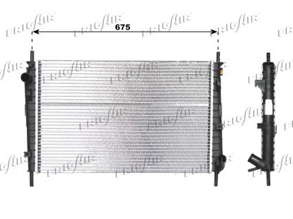 Kühler, Motorkühlung Frigair 0105.3074 von Frigair