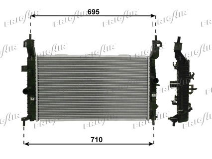 Kühler, Motorkühlung Frigair 0107.3095 von Frigair