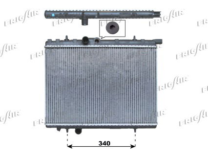 Kühler, Motorkühlung Frigair 0108.3036 von Frigair