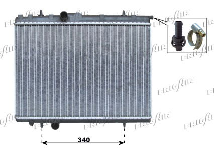 Kühler, Motorkühlung Frigair 0108.3069 von Frigair