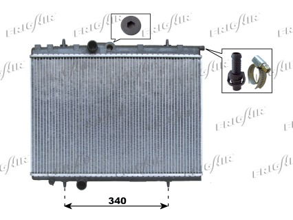 Kühler, Motorkühlung Frigair 0108.3072 von Frigair