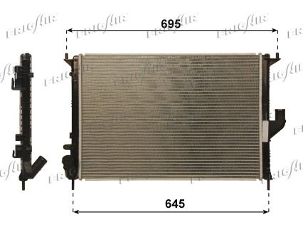 Kühler, Motorkühlung Frigair 0109.3105 von Frigair