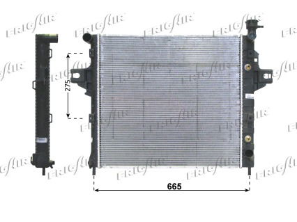 Kühler, Motorkühlung Frigair 0118.3015 von Frigair