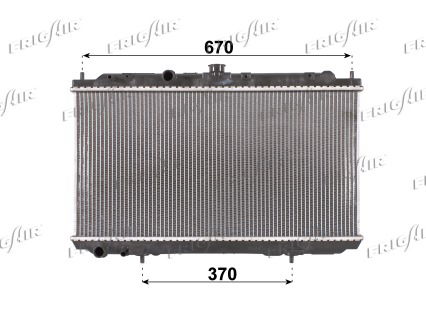 Kühler, Motorkühlung Frigair 0121.3005 von Frigair