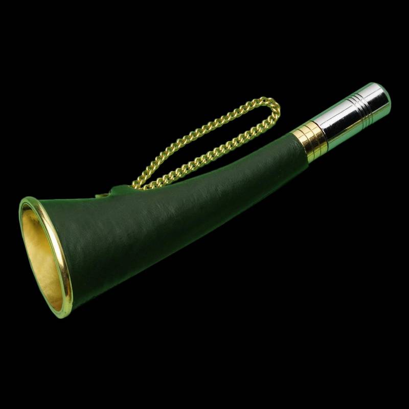 Fritzmann Signal- und Jagdhorn aus Messing (Leder/16 cm) von Fritzmann