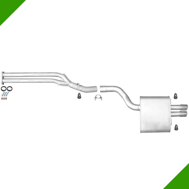 BMW 5er 535d Touring E60 E61 Mittelrohr Endtopf Auspuff Anbausatz von Fröschl Autozubehör