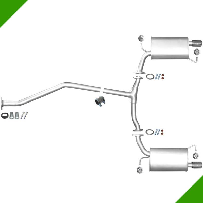 Mazda 6 2,0 2,5 MZR GH Mittelrohr Endtopf links & rechts Anbausatz von Fröschl Autozubehör