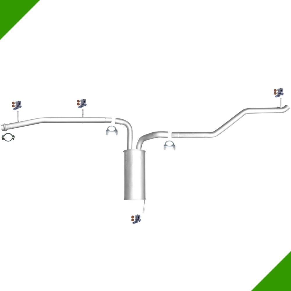 Mittelrohr Endtopf Endrohr Anbausatz für Expert C8 Jumpy Scudo 2,0 D HDi LWB von Fröschl Autozubehör