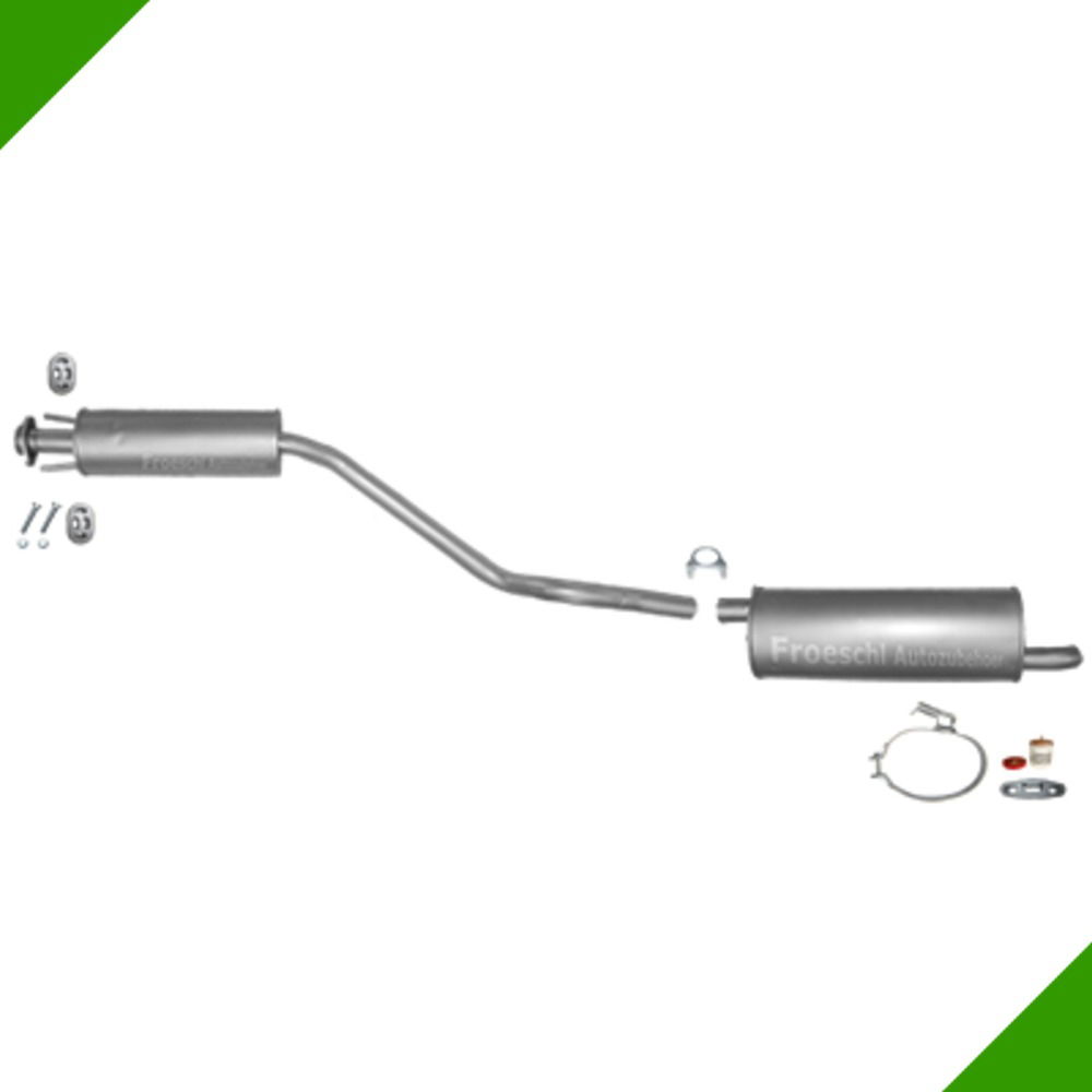 Opel Astra F 1.4i 1.6i 1.8i 2.0i Mittelschalldämpfer Endschalldämpfer Anbausatz von Fröschl Autozubehör