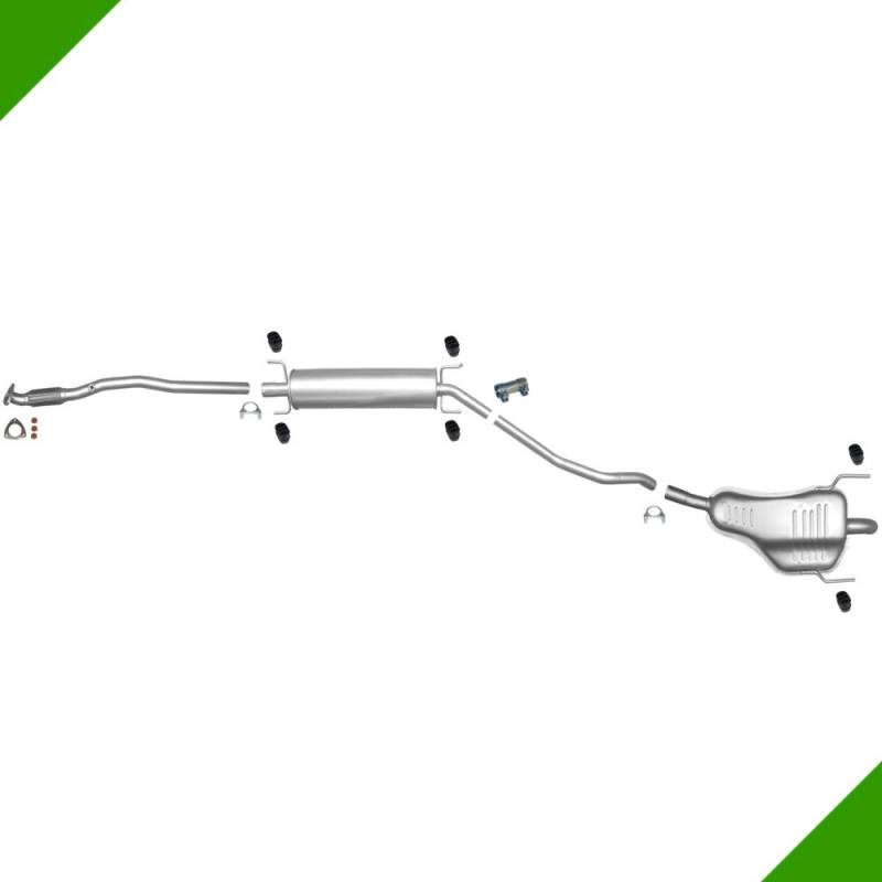 Opel Astra H 1.6i 1.8i Hosenrohr Mittelschalldämpfer Endschalldämpfer von Fröschl Autozubehör