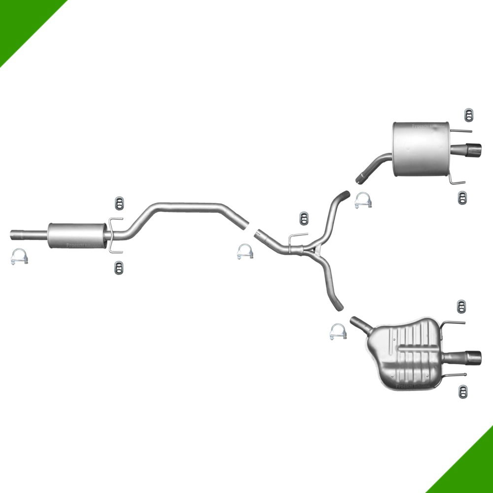 Opel Vectra C Gt 3,2 V6 Mittelschalldämpfer Endschalldämpfer Anbausatz von Fröschl Autozubehör