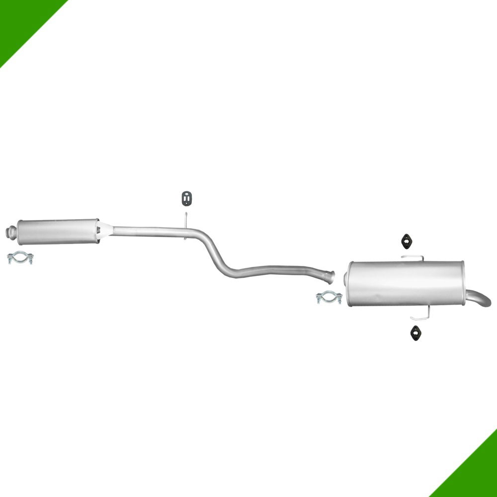 Peugeot 106 1.4i 1.6i D Mittelschalldämpfer Endschalldämpfer Anbausatz von Fröschl Autozubehör