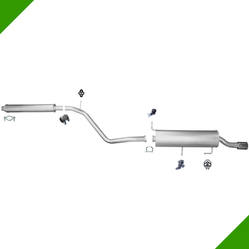 Peugeot 307 Cc 2.0i 16V Mittelschalldämpfer Endschalldämpfer Anbausatz von Fröschl Autozubehör