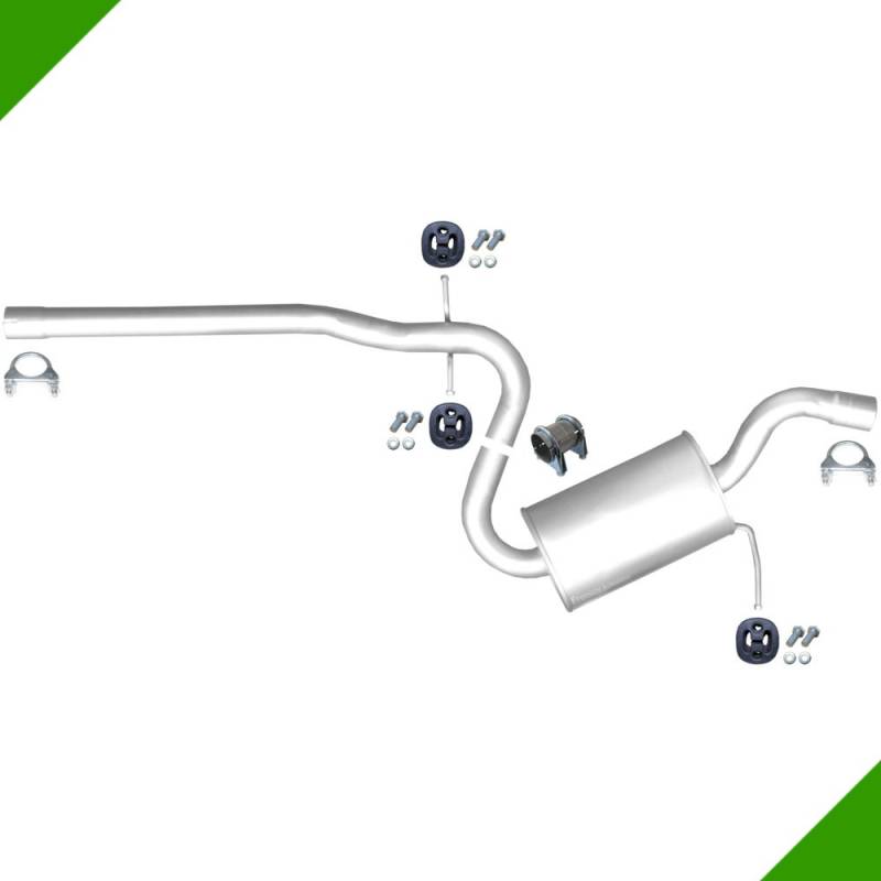 Skoda Octavia II 1,6 2,0 TDi 1Z3 1Z5 Mitteltopf Auspuff Auspuffanlage Anbausatz von Fröschl Autozubehör