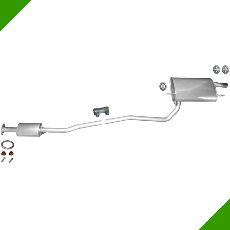 Toyota Carina E 1.6i 1.8i Mittelschalldämpfer Endschalldämpfer Auspuff Anbausatz von Fröschl Autozubehör