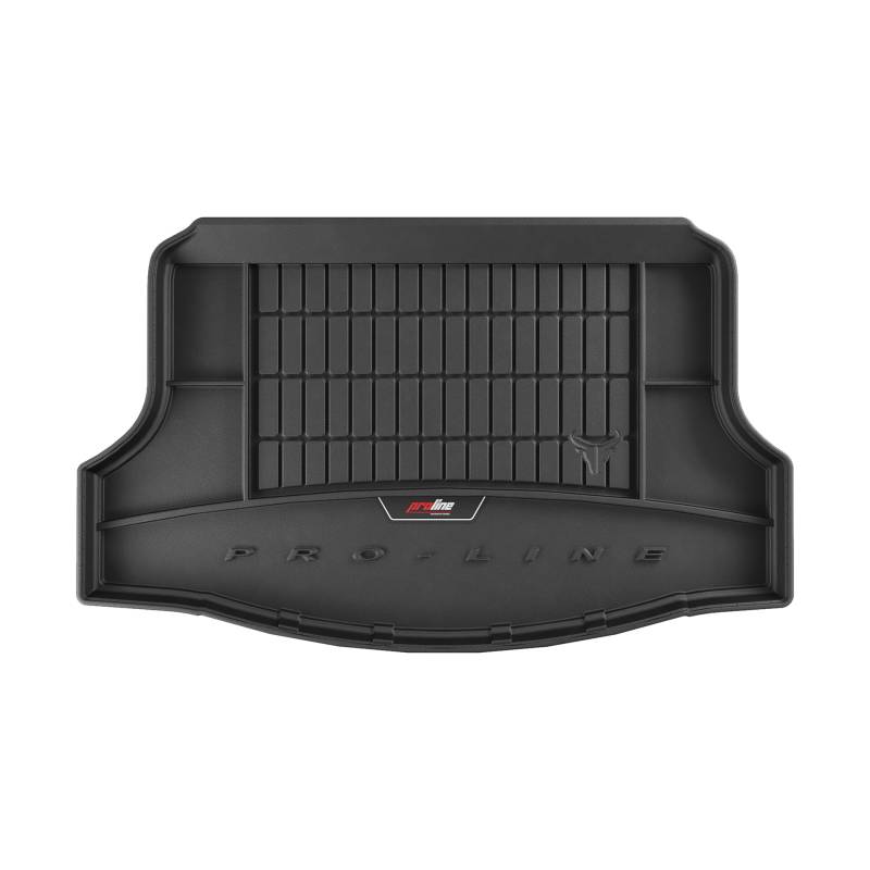 FROGUM ProLine 3D Gummimatte Exklusive Auto Kofferraummatte Kofferraumwanne mit Logo für Honda Civic X 2015-2021 | Bequemer Organiser | Die höchsten Kanten | Elegantes Design von Frogum