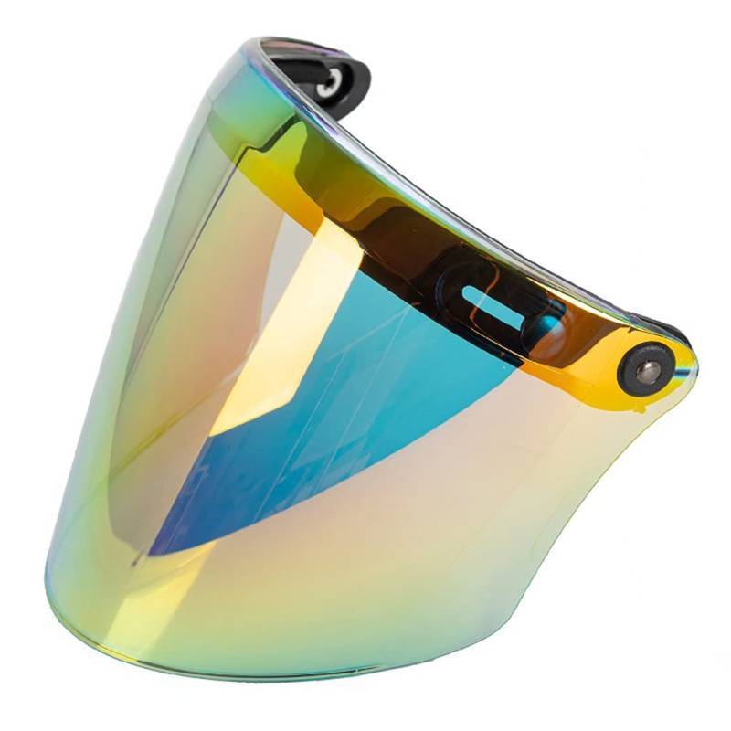 Frotox 3/4 Open Face Helm Visier Für Sonnenschutz Schutz Für 3-Snap Retro Helm Zubehör von Frotox